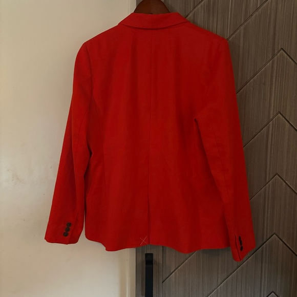 J.CREW Parke Blazer in Linen Brilliant Sunset H9710 Size 14 NWT Retails: $178 - Picture 5 of 16